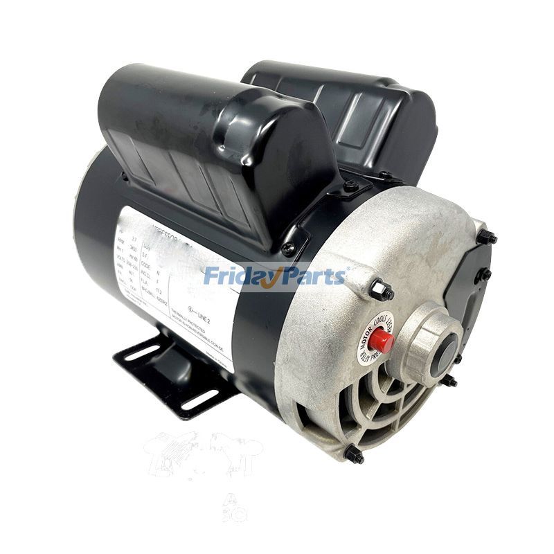 Moteur électrique 230 V 3,7 CV avec arbre de 5/8 po pour Campbell Hausfeldpour Compresseur d'Air