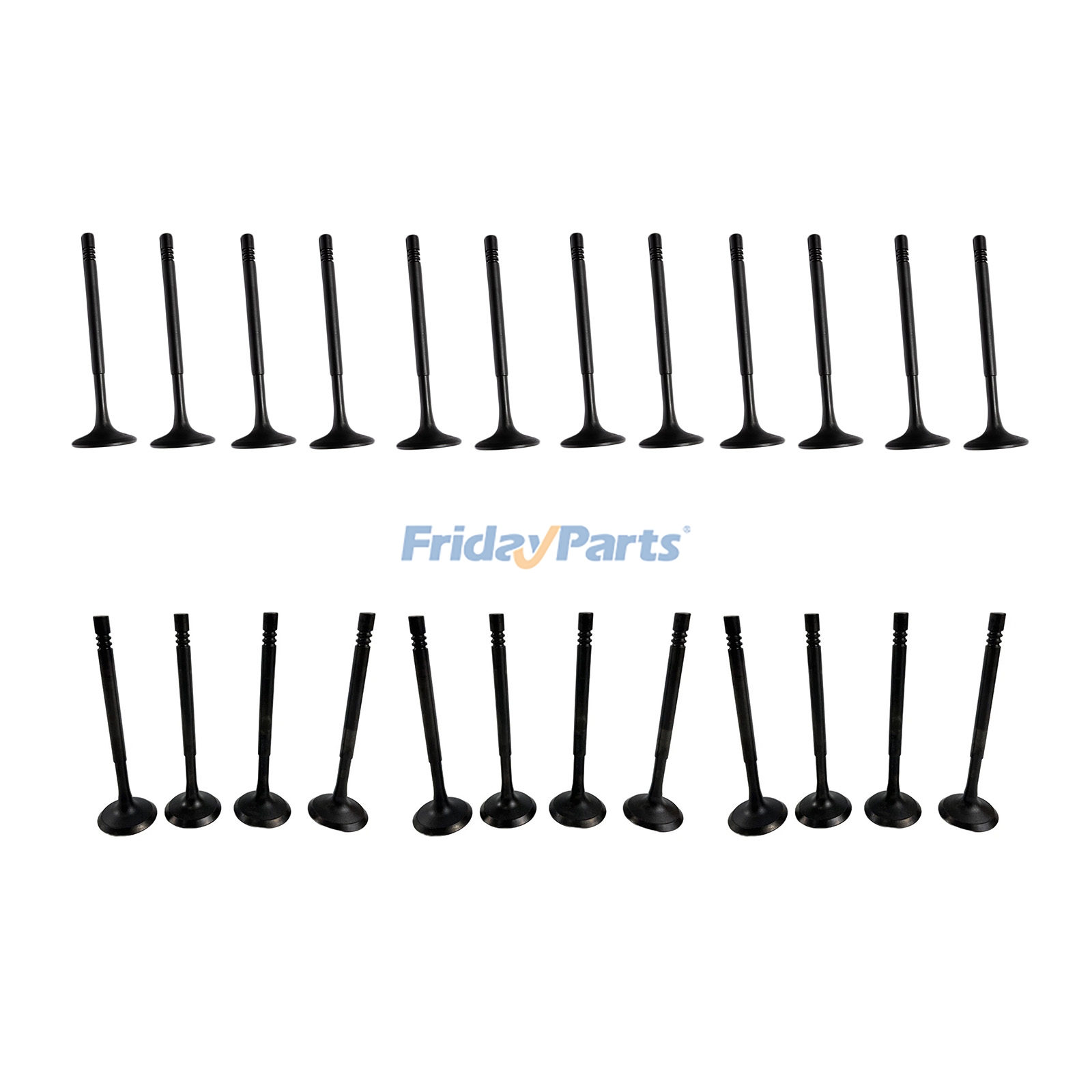 24 piezas de válvulas de admisión y escape T406777 T405211 para motores Perkins 1204EA-E44TA 1204F-E44TA 1204F-E44TTA 1204J-E44TA 1206F-E70TTA 1206J-E70TA