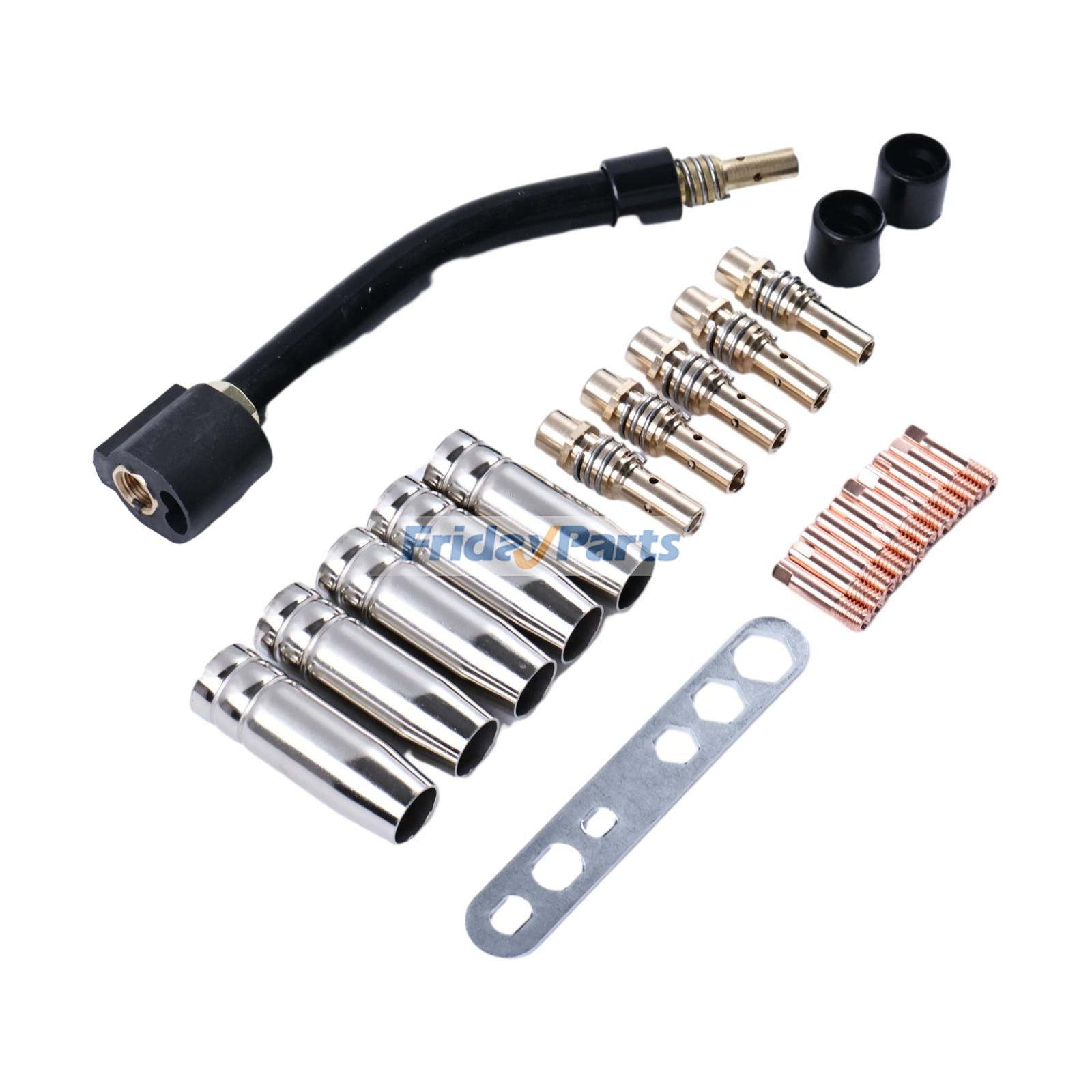 他ブランド用用Binzel MB15AK用溶接トーチキット（24ピース）