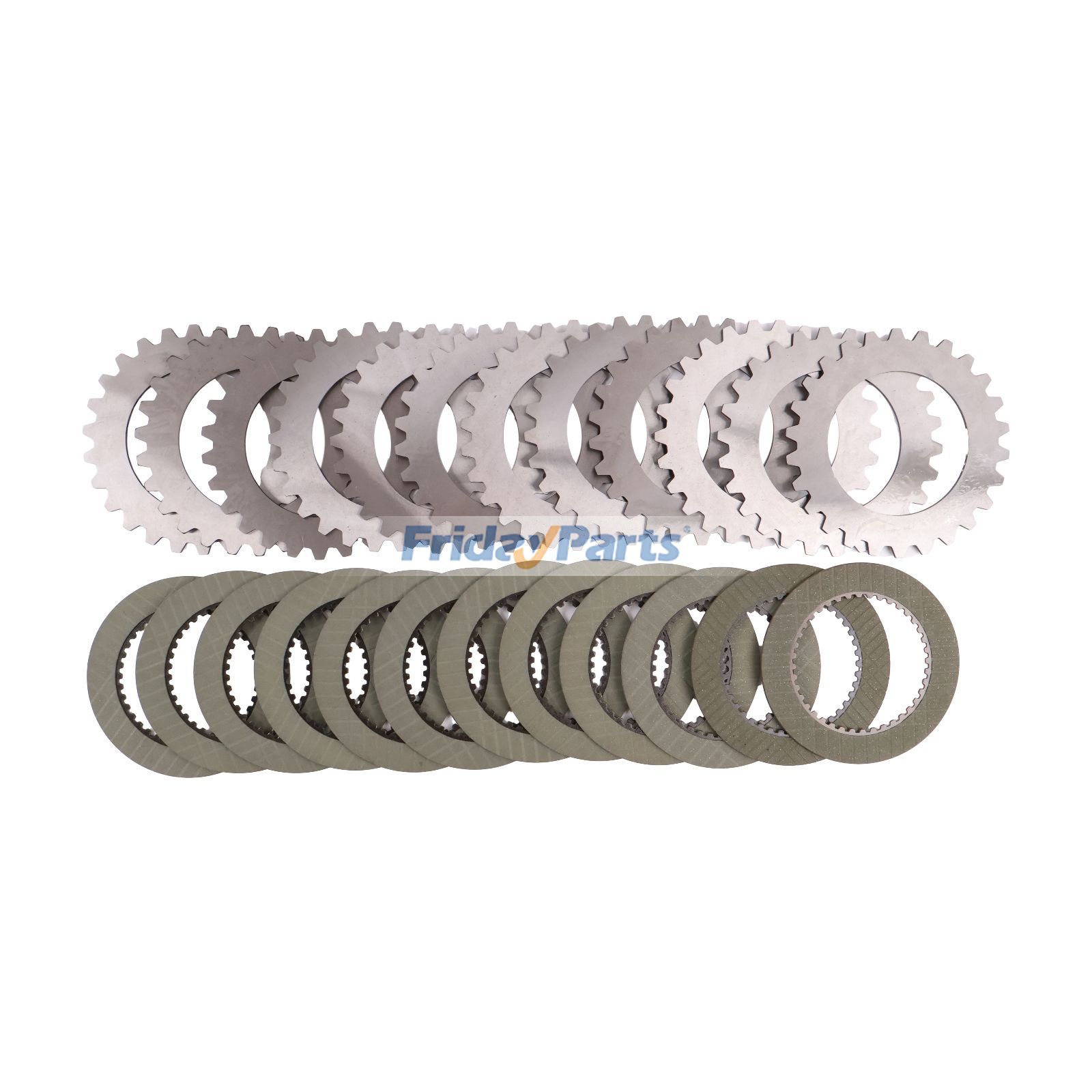 24 discos de embrague 9968290 9968289 para cargadoras New Holland 555E, 575E, 655E, 675E, B100B, B110, LB110, LB110.B, LB75.B y LB90 de FridayParts