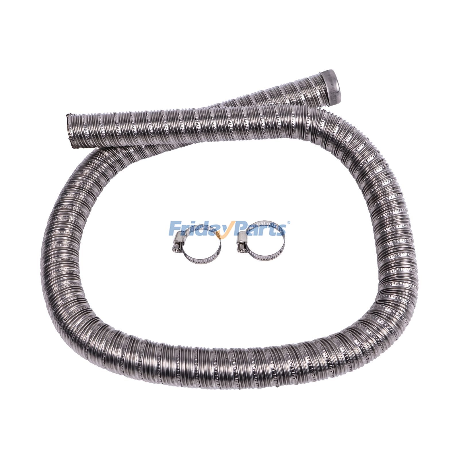 他ブランド用用24mm ステンレススチール排気管(1m) 36061296 90394 Webasto Eberspacher用クランプ付き