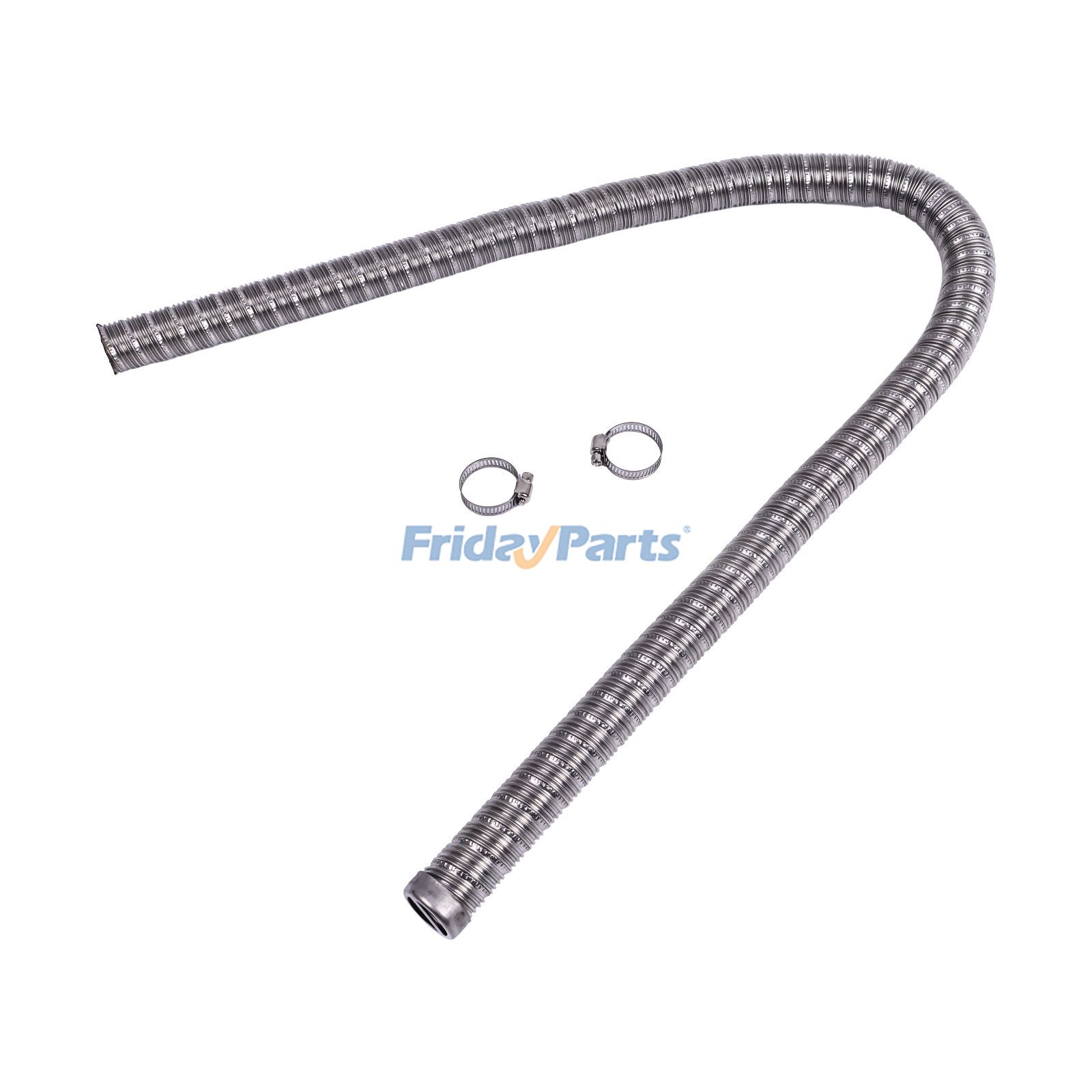 他ブランド用24mmステンレス製排気管（1m）クランプ付き