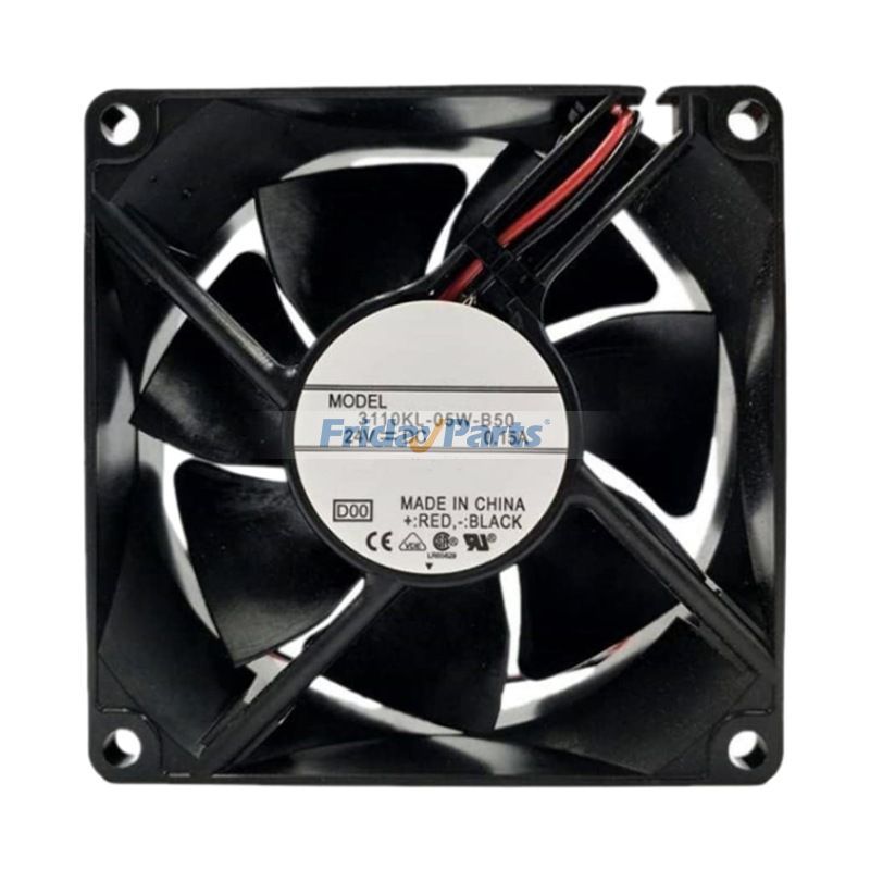 Ventilateur de refroidissement à onduleur 2 fils 24 V 0,15 A 8025 NMB 3110KL-05W-B50-D00 pour machines à commande numérique