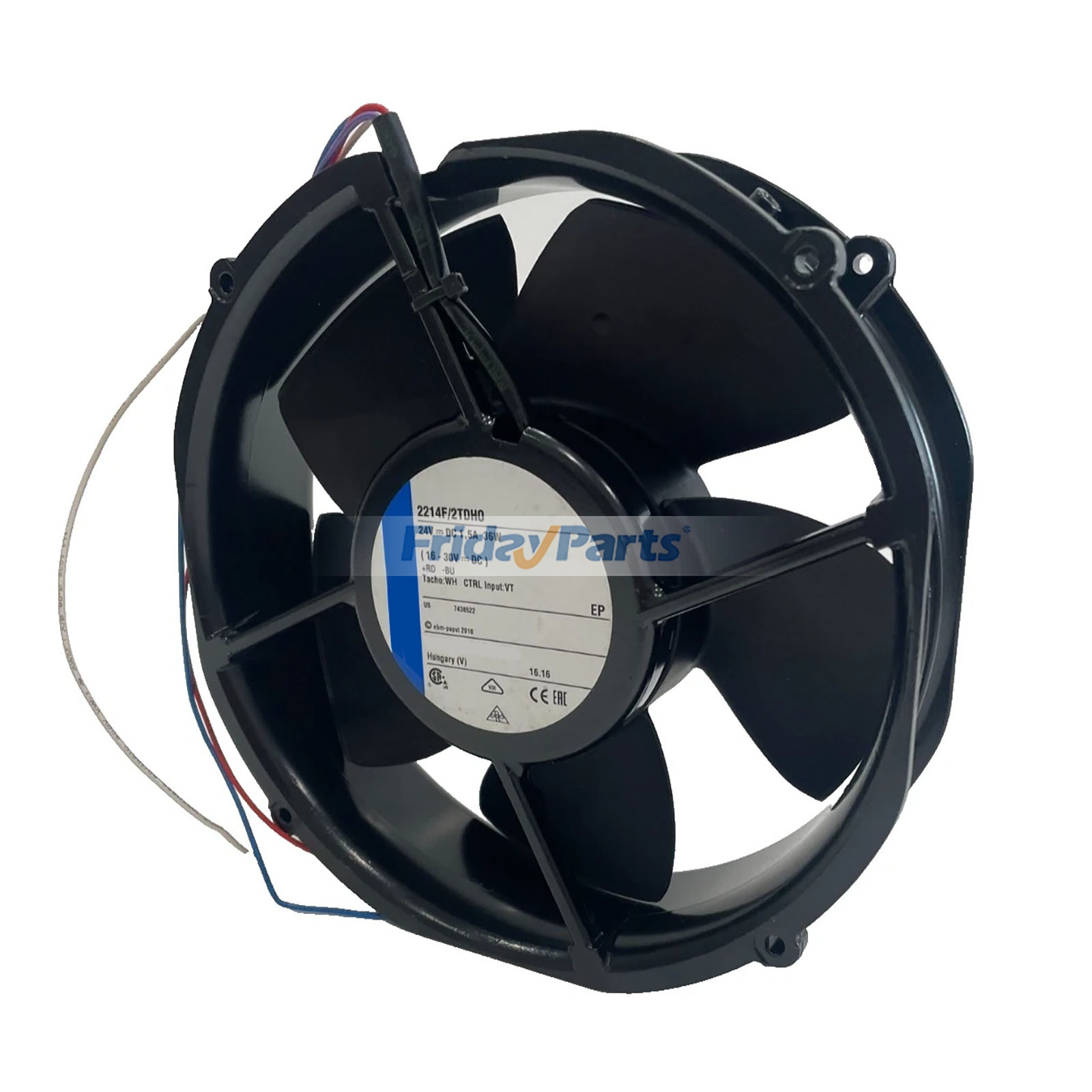 Ventilateur circulaire de remplacement 24 V 1,5 A 36 W pour Ebmpapst 2214F/2TDHO 9295414750