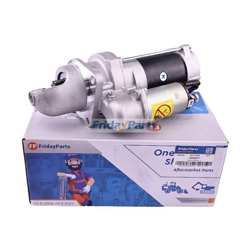 Démarreur 24V 10T 3604677 pour moteur Cummins 4B3.9 6BT QSB5.9 ISB