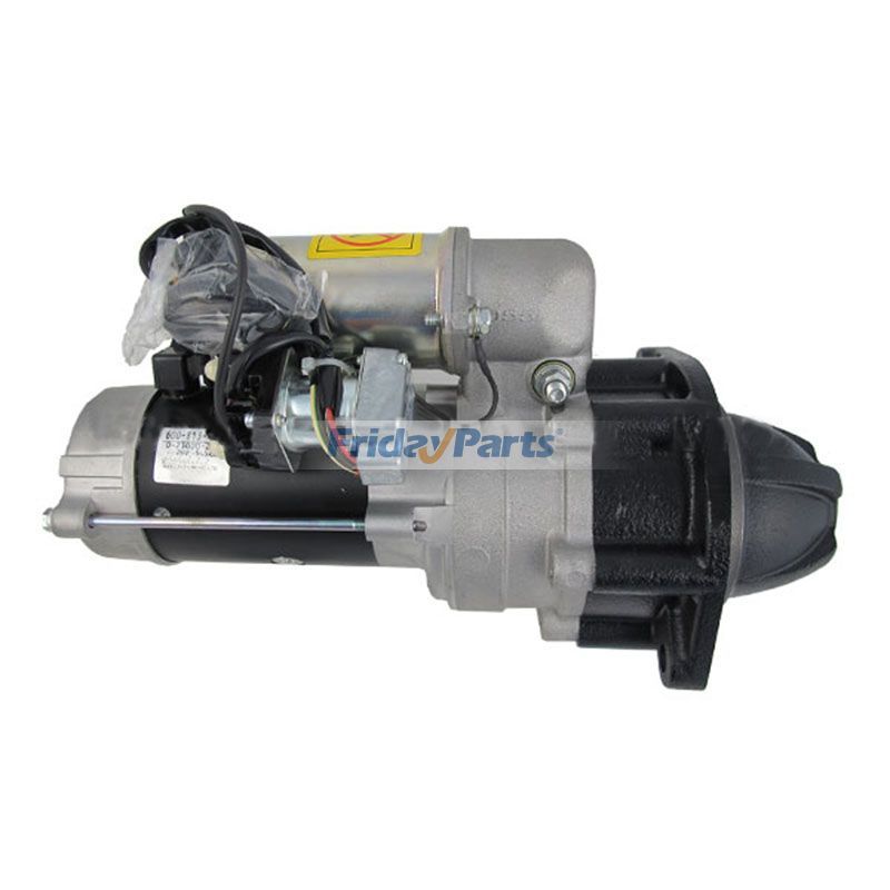 24V 11T Starter Motor with Relay 600-813-4424 for Komatsu S4D95L-1 S6D95L-1 Engine PC220-5 PC130-5 PC120-5 PC200-5