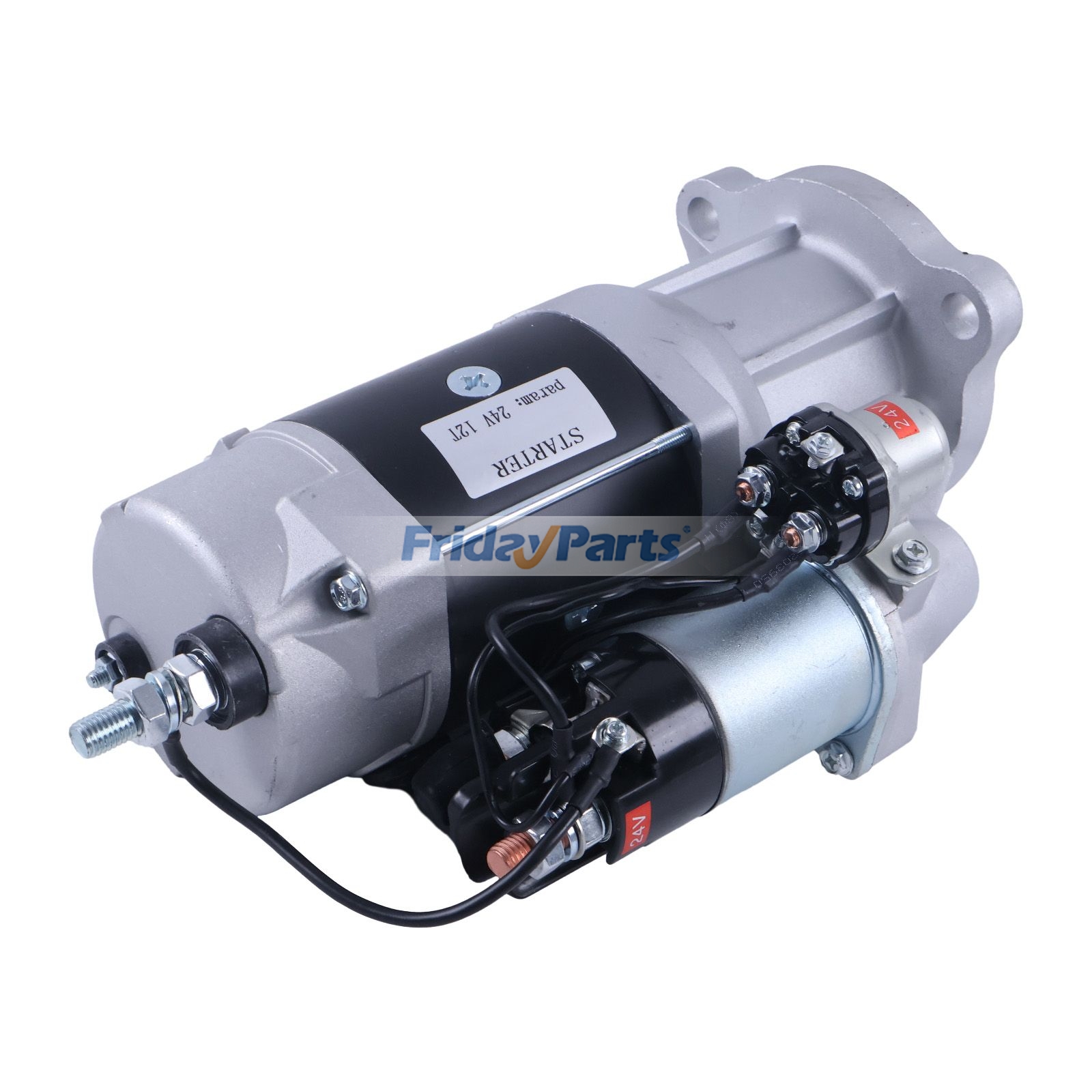 Motor de partida 24V 12T 39MT 5284105 5284106 para escavadeira Cummins Engine ISC 6CT 8.3L CASE 9040 9040B 9045B FridayParts