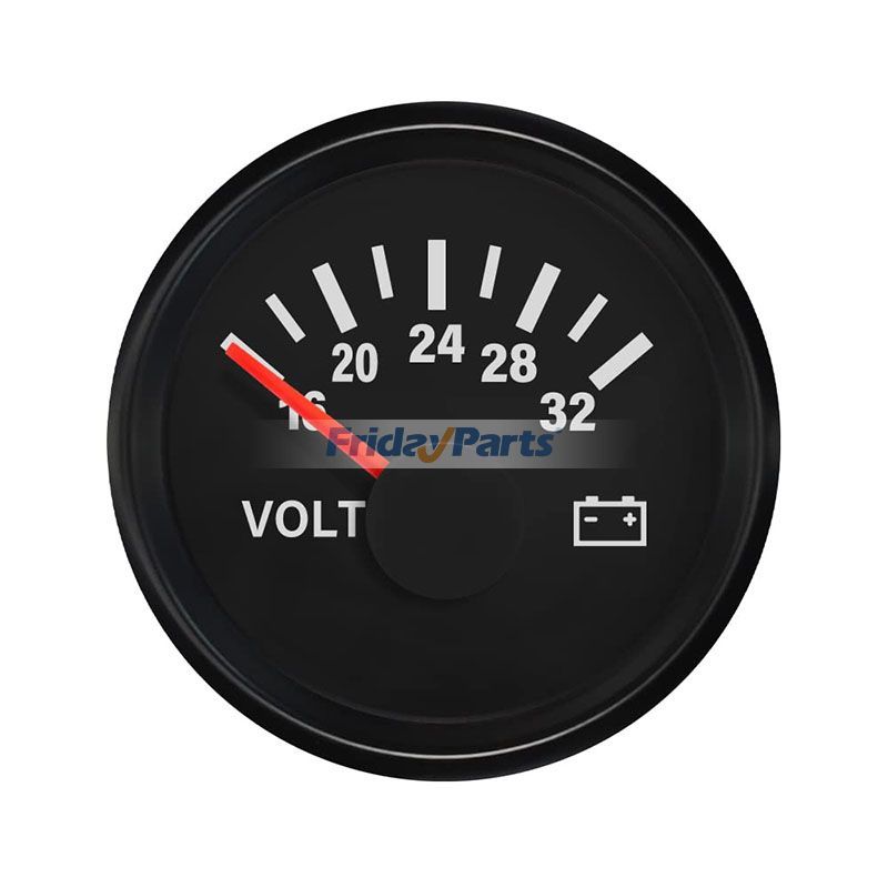 24 V 16–32 V 52 mm 2 Zoll Voltmeter Spannungsmessgerät mit Hintergrundbeleuchtungfür Marine