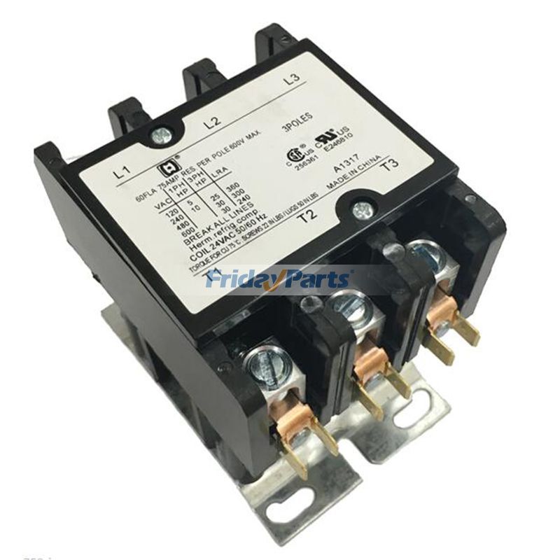 Contacteur à usage spécifique 3 pôles 24 V 25 A 25FLA SA-3P-25A-24pour