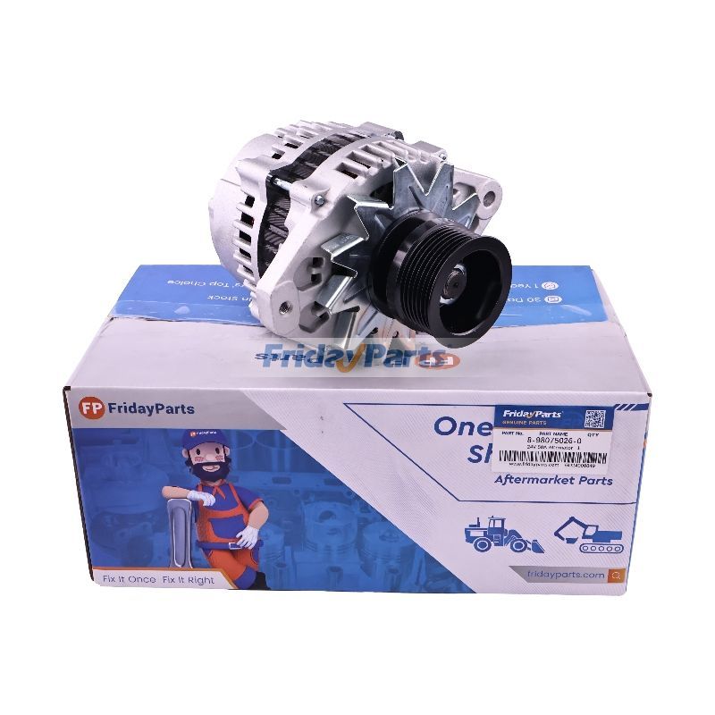 nante出品 24V 50A Alternator 8-98075026-0 for Isuzu Engine 4HK1-T 4HK1
