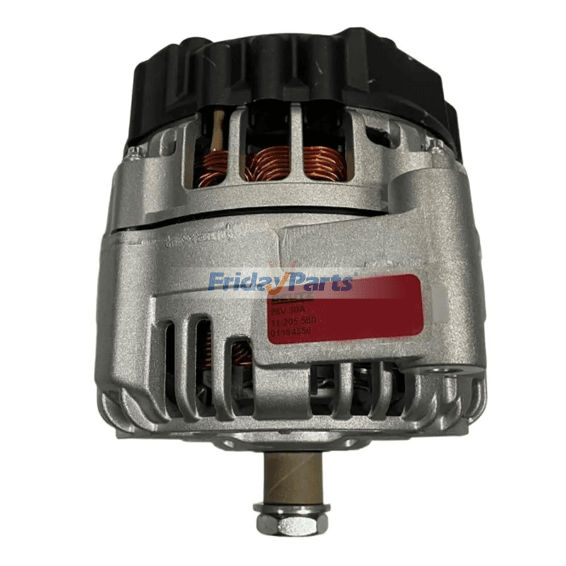Alternador 01184356 de 24 V y 80 A para motor Deutz TCD2012, TCD2015, BF4M2012 y BF6M2012