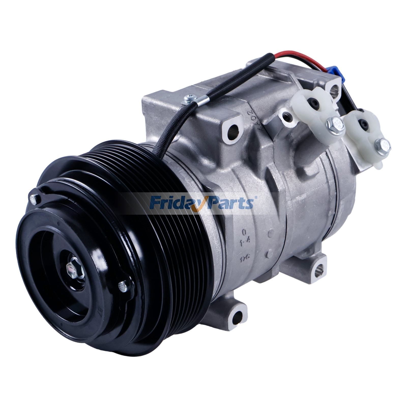 24V 8PK 10SRE18C A/C Compressor AT367640 for John Deere Engine 4045 6068 Excavator E210LC E240LC E300LC E330LC E360LC 