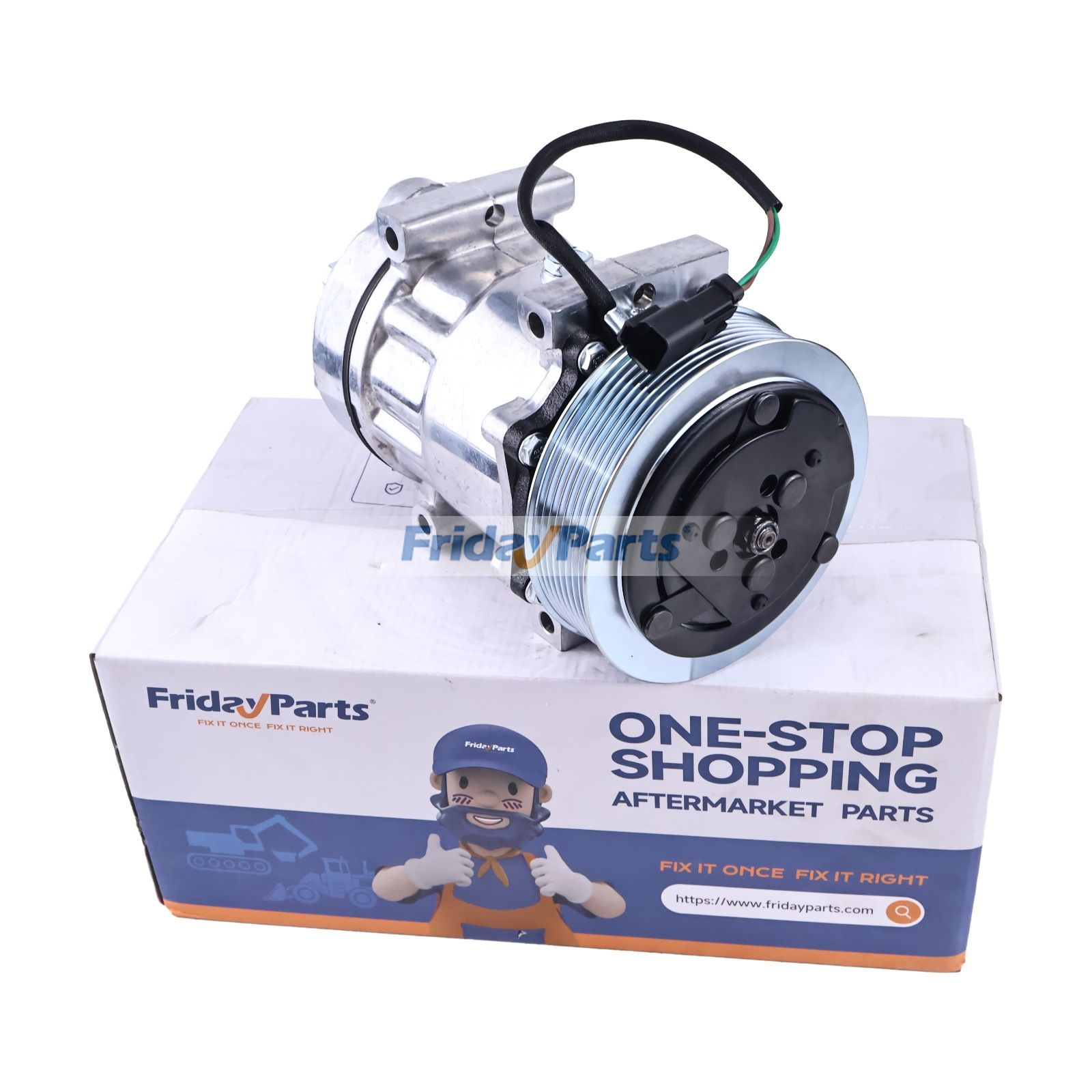 7H15 A/C Compressor 14659238 for Volvo Excavator EC250D EC300D EC350D EC380D EC480D EC700C EC750D EC950E