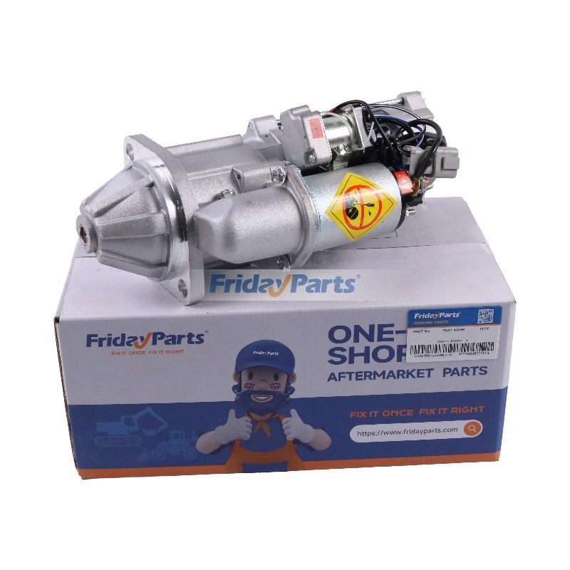 Démarreur 24V 9T pour moteur Komatsu 4D95 Isuzu 4BD1 4BD1T New Holland E115SR E135SR E130 E200SR Kobelco SK200SR SK135SR John Deere 135C RTS