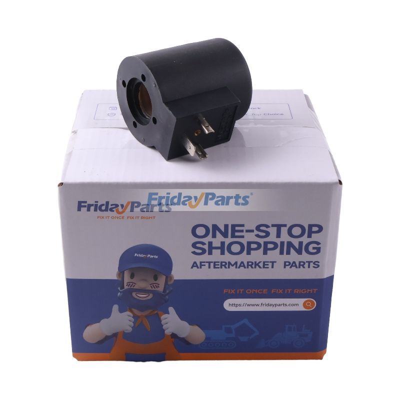 24V Aftermarket Bosch Rexroth R933000034 Solenoid Valve Coil for Excavator Loader Dozer