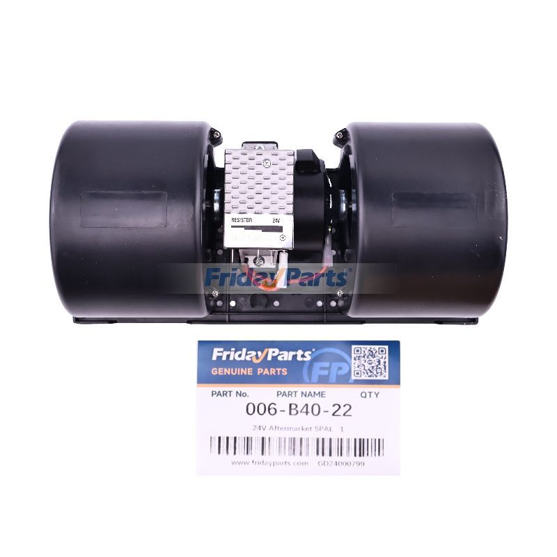 24V Aftermarket SPAL 006-B40-22 Blower Motor Assembly for Excavator Loader Bulldozer Tractor Truck