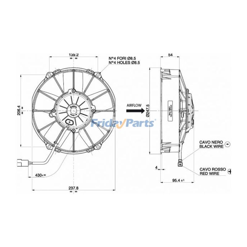 Fan for Excavator,Loader,Tractor