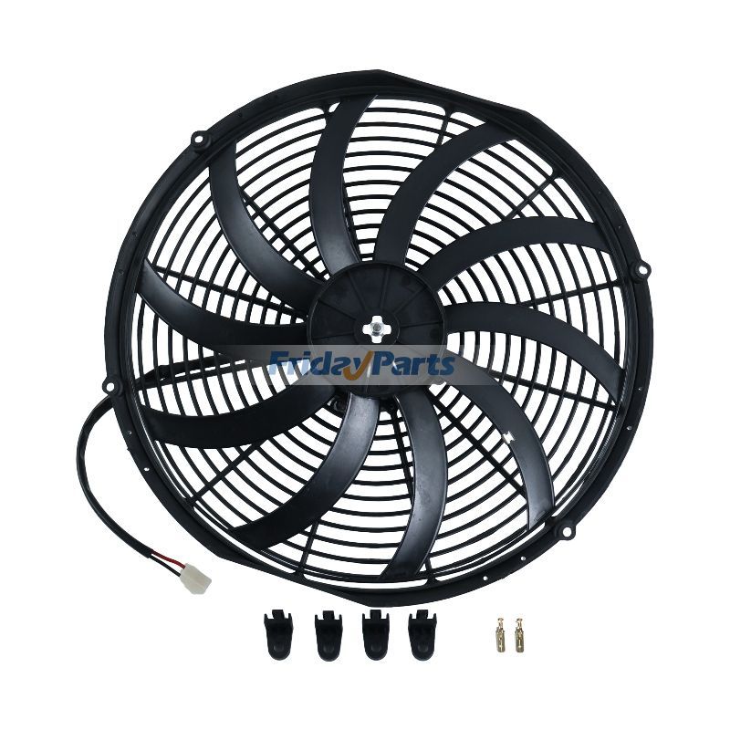 24V Aftermarket Spal VA18-BP70/LL-41S Radiator Fan for Engine Excavator Loader Tractor