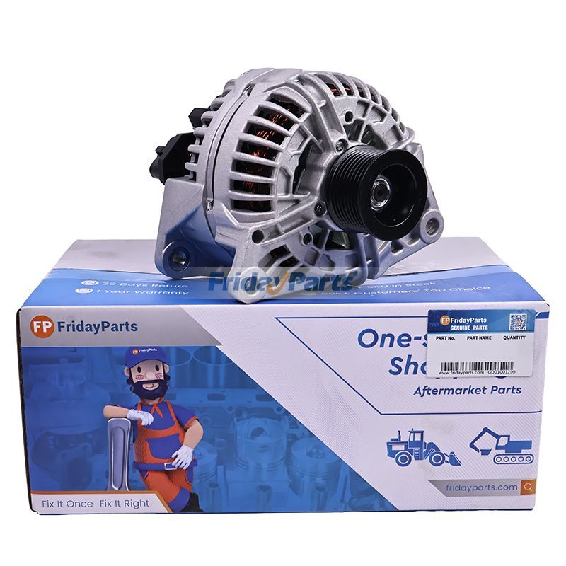 24V Alternator 5259578 0124655020 0124655082 for Cummins Engine ISB6.7 6.7L