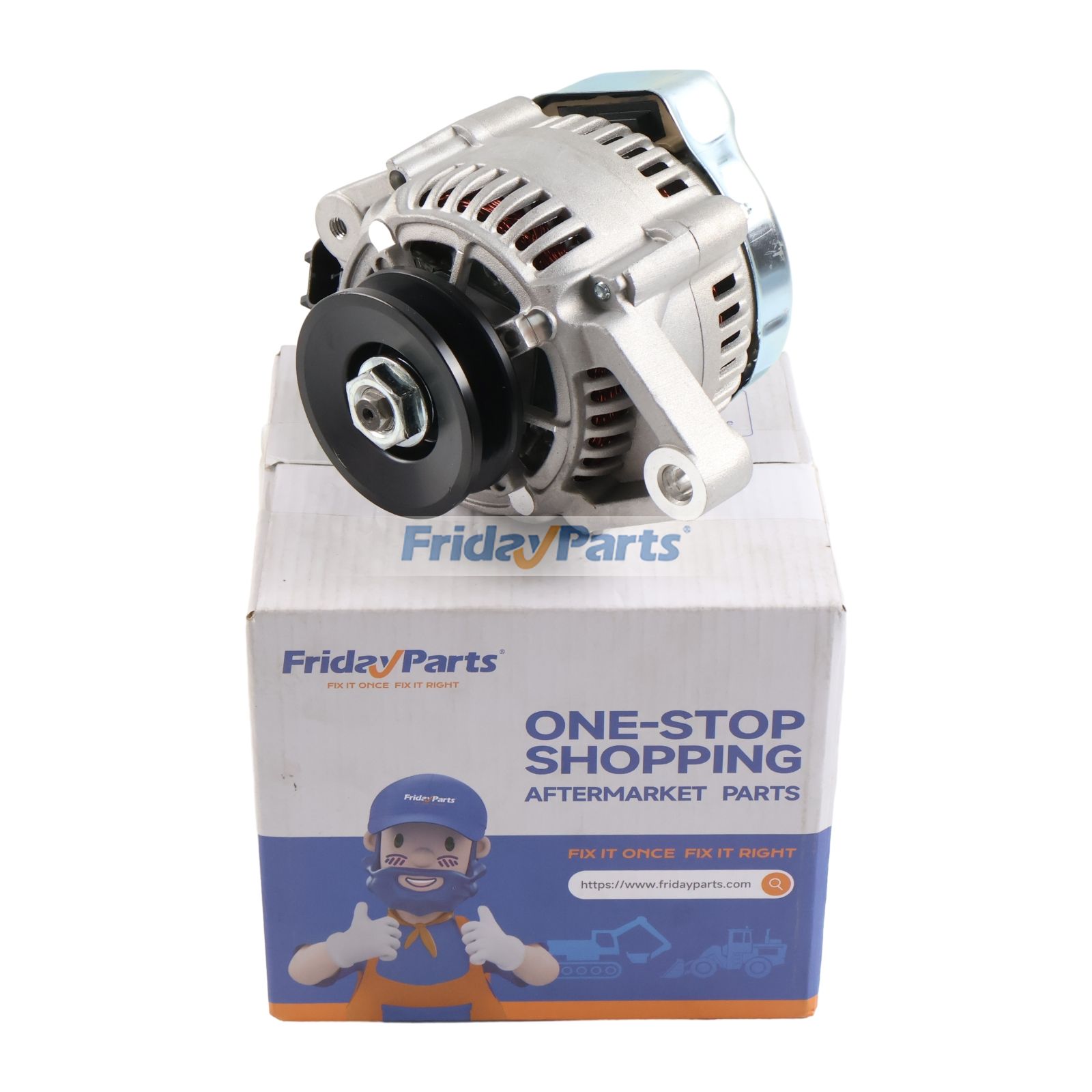 24V Alternator Assembly 19883-64015 9760218-431 for Kubota Engine V1200 V1205 V1505 D902