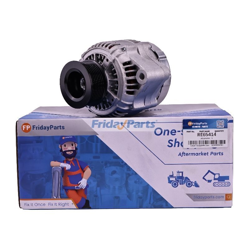 Alternador 24 V RE65414 para motor John Deere 6081 6090 6105 6125 6135