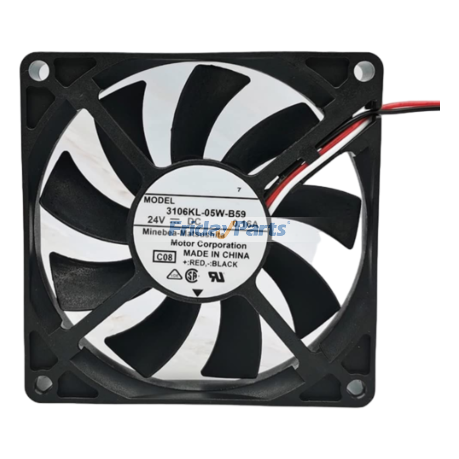 Ventilateur axial de refroidissement 24 V CC NMB 3106KL-05W-B59 de rechange