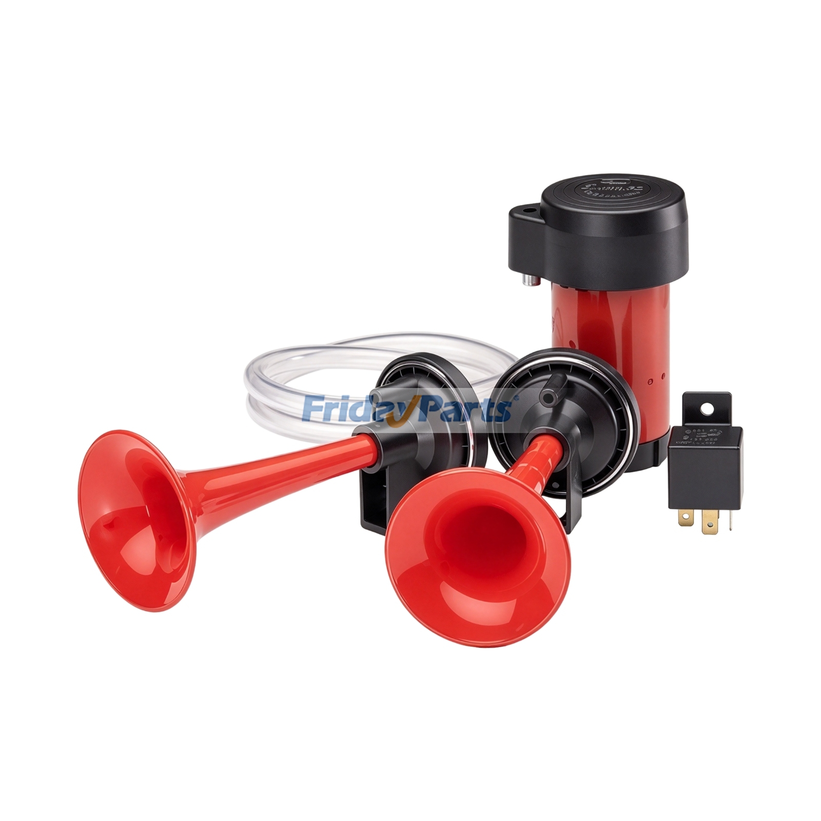 24V Dual-Tone Air Horn Kit Replacement for Hella 003001661 Premium Quality with 3-Year Warranty