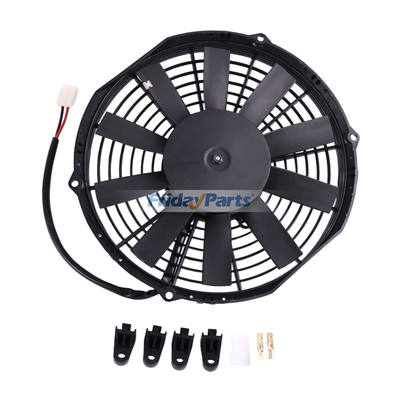 Aftermarket 24V Electric Cooling Radiator Fan Blower — Replacement for SPAL VA11-BP12C-29S 30100349