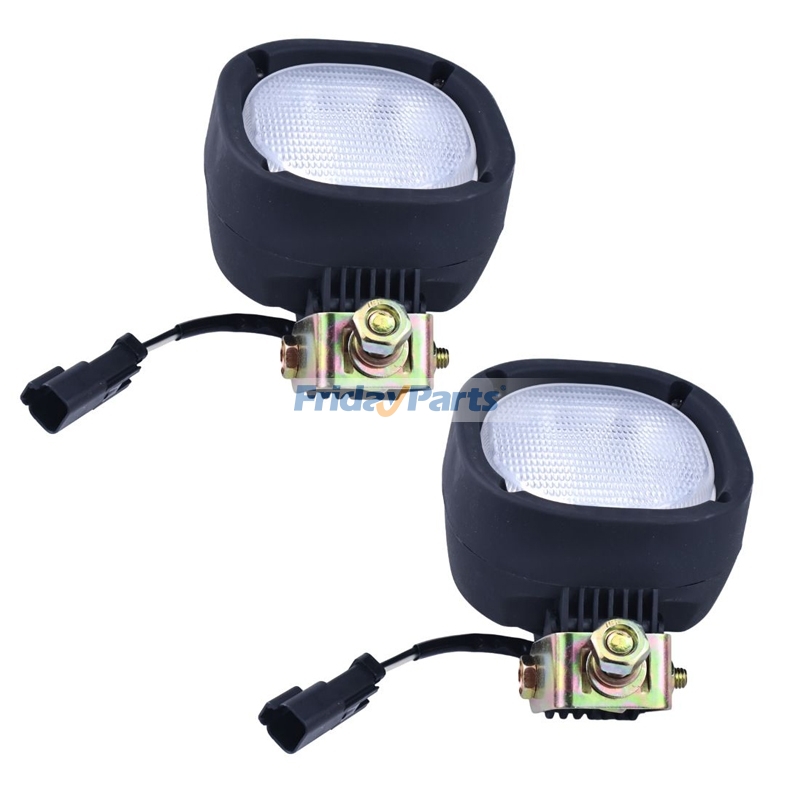 2 Pieces 24V Floodlamp AT447051 for John Deere Loader 444K 524K 544K 524K-II 624K 624KR 644K 724K 744K 824K 844K 844K-III 944K