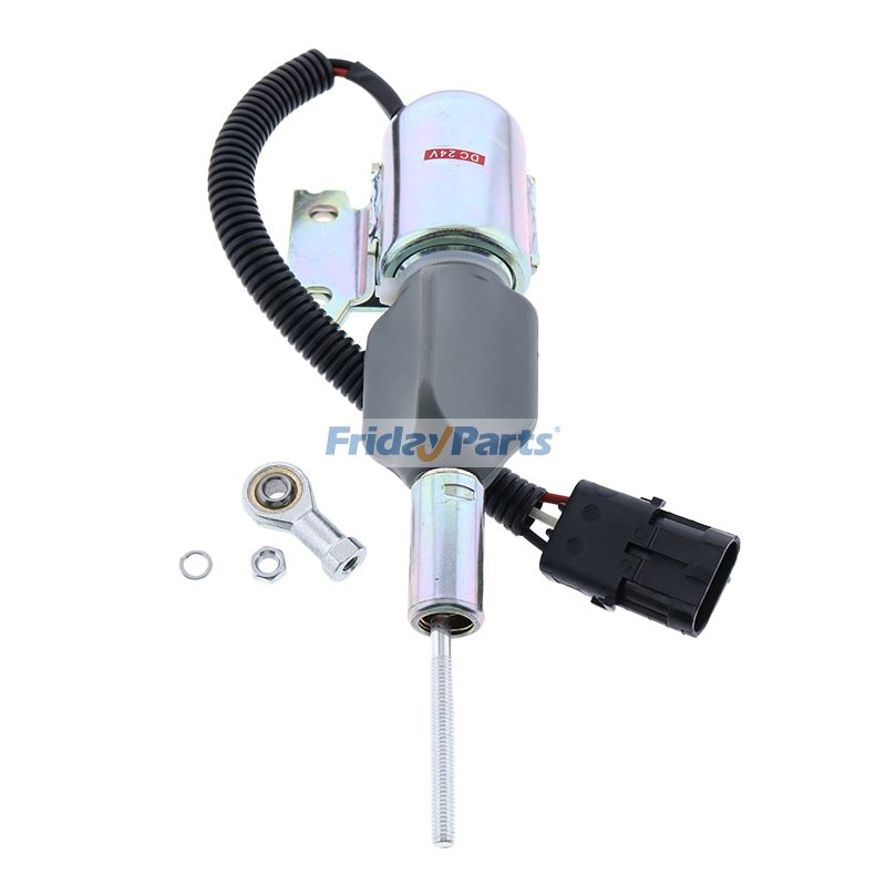 24V Fuel Shut Down Off Stop Solenoid Valve 4D102E 6D102E Wheel WA270-3 WA250-3 WA120-3 WA180-3 in Stock in China,USA,China Stock