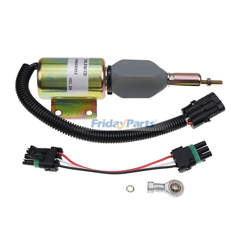 24V Fuel Shutdown Solenoid Valve Cummins for Excavator