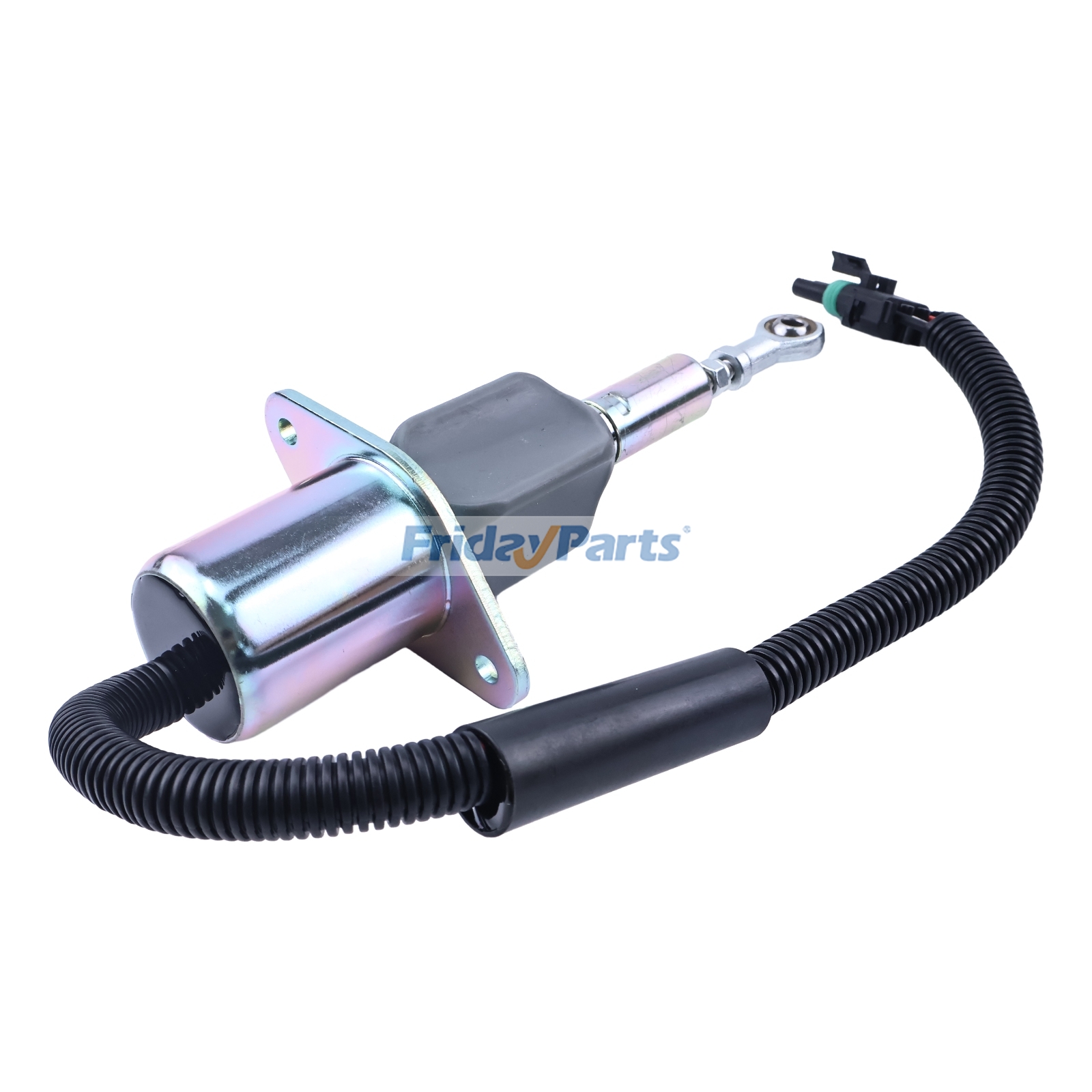 Motor,Outros Equipamentos Agrícolas Para JOHN DEERE - Solenoide de corte de combustível 24V RE504223 1755ES para motor John Deere 7.6L 6076 8.1L 6081, colhedora 653E, raspador 762B