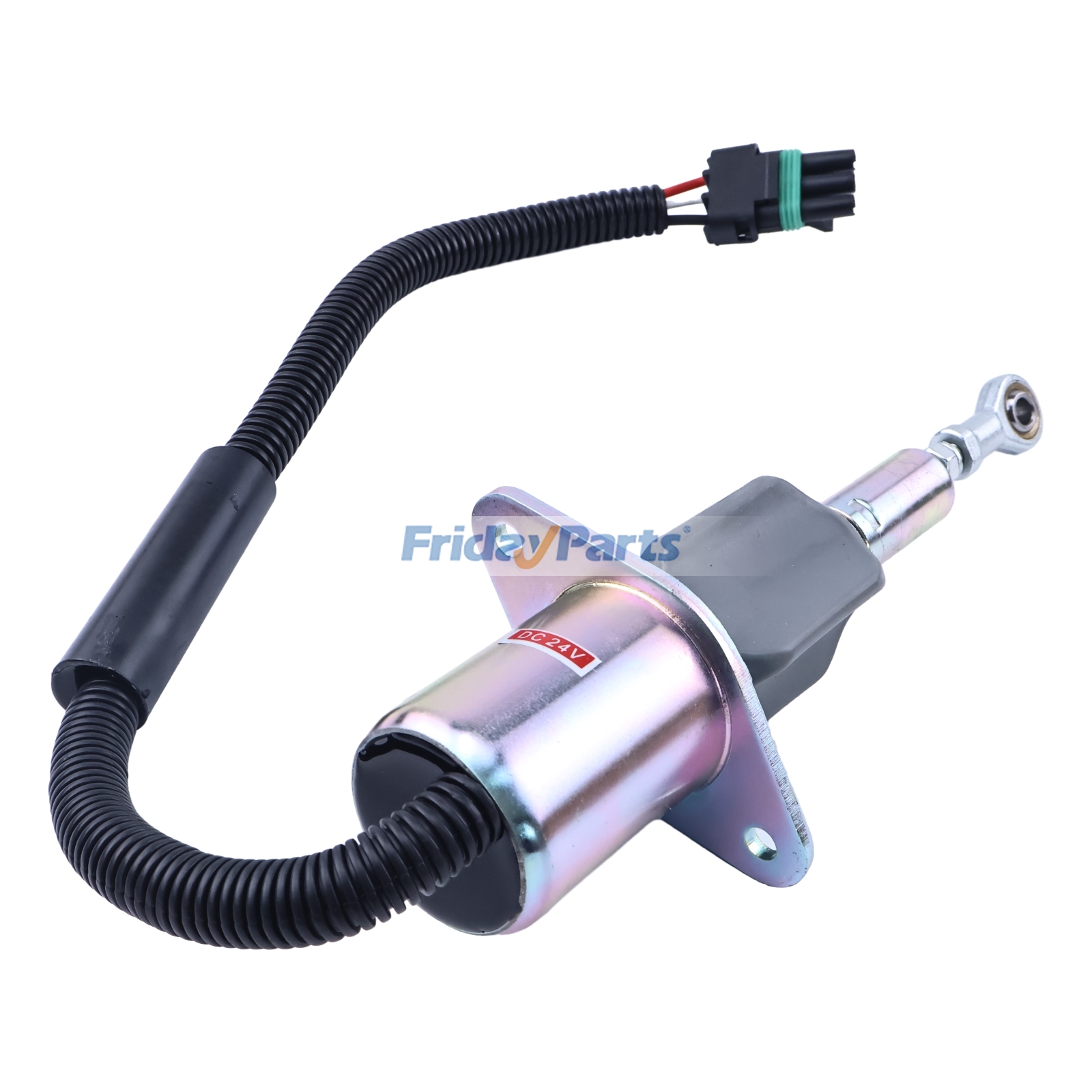 Solenoide de corte de combustível 24V RE504223 1755ES para motor John Deere 7.6L 6076 8.1L 6081, colhedora 653E, raspador 762B