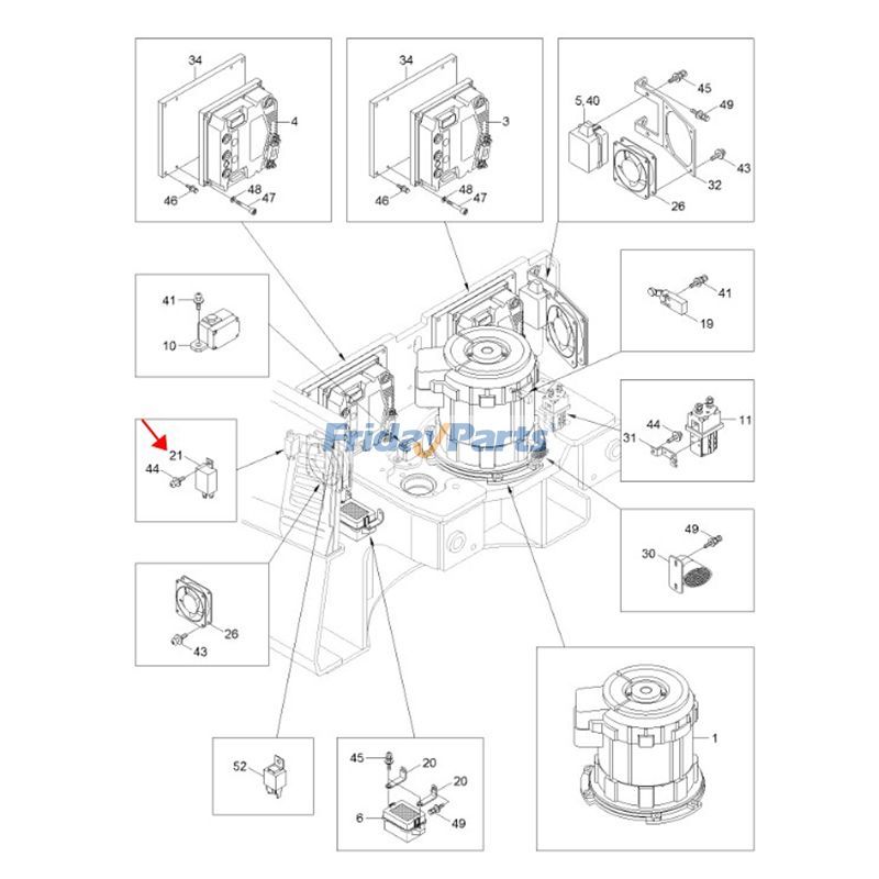 24V Flasher Unit Assembly Wheel for Loader