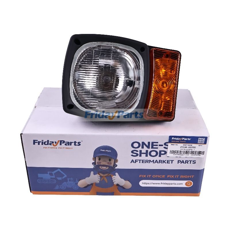 24V Head Lamp 21LM-02200 21LM-02210 for Hyundai Forklift 110D-7A 110D-9 180D-9 50D-7A 180D-7E 80DEACE