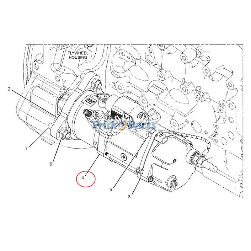 24V Heavy Duty Electric Starting Motorerpillar CAT For CAT Engine