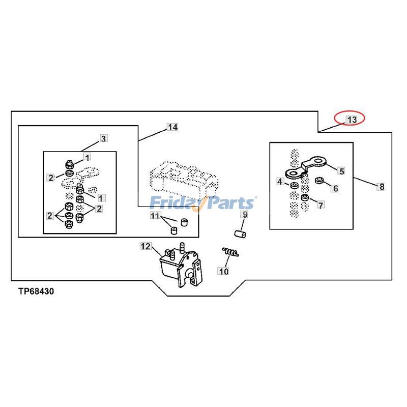 JOHN DEERE用エンジン,その他用John Deere 用 24V 噴射ポンプ ソレノイド