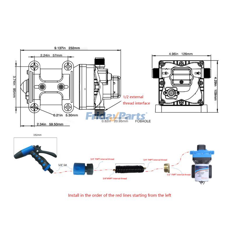 その他の農業機械 ポータブルダイヤフラムポンプキット