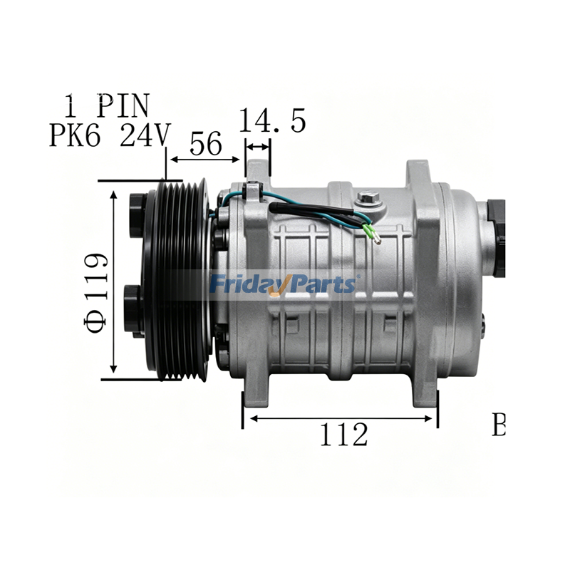 A/C Compressor for Transport Refrigeration