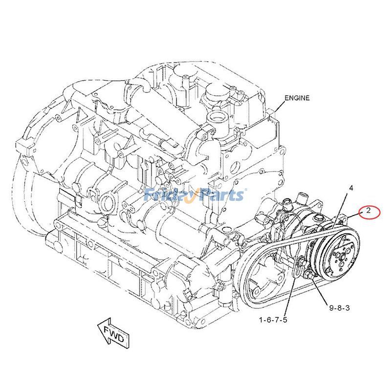  24V SD5H09 A/C Compressorerpillar CAT For CAT
