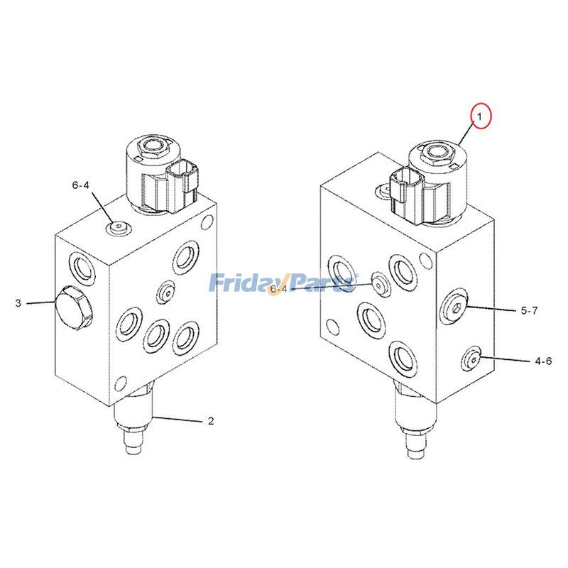 24V Solenoid Valveerpillar CAT D5N D6N D8T D9T D5N 320D FM 623K 627K for Dozer,Excavator,Loader,Tractor