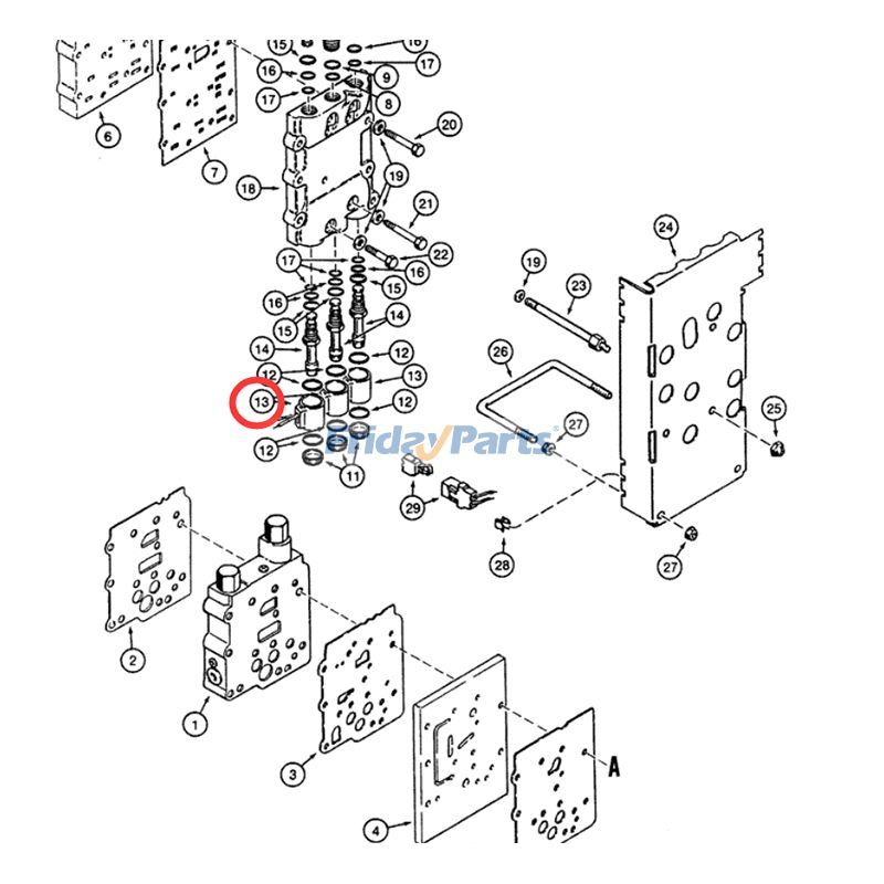 FridayParts 24V Solenoid Valve Coil Wheel