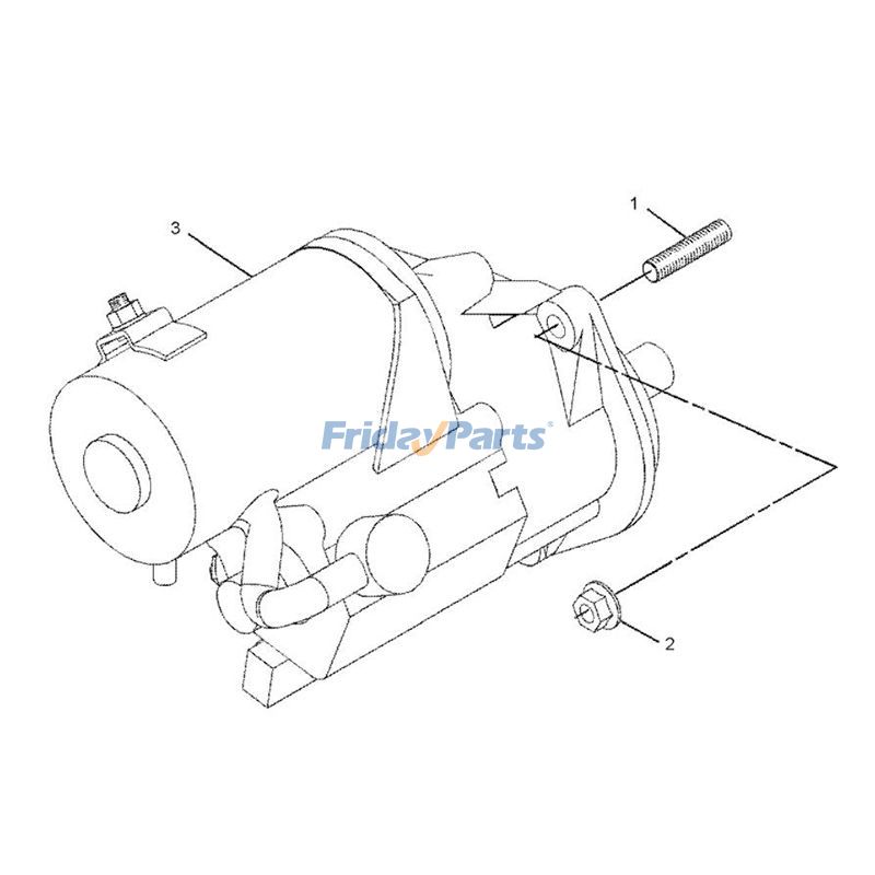 Compre Motor de partida 24V GP-Electric 281-6400 para escavadeira Caterpillar CAT Engine C6.6 M316D M318D M322D na FridayParts