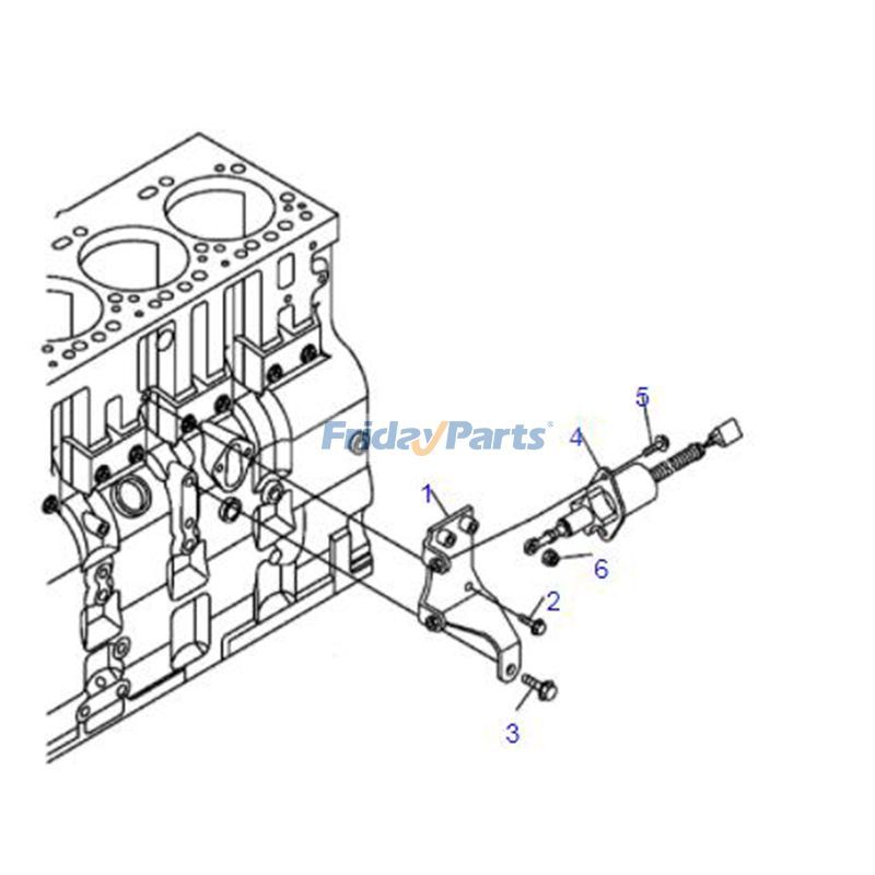 K③ 24V Stop Solenoid 6743-81-9140 for Komatsu Engine SA6D102E