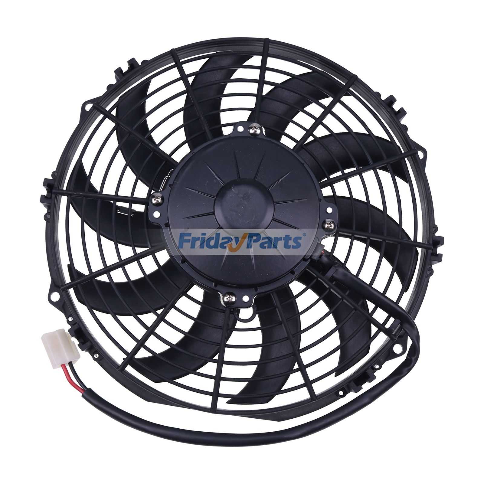 Ventilateur de refroidissement 24 V 255 mm (références 87587491 et 51652775) pour les modèles suivants : CASE 1150K, 1650M, 1150M, 2050M, 850M, LGP 750M et bulldozer New Holland D150B.pourPour CASE,Pour New Holland