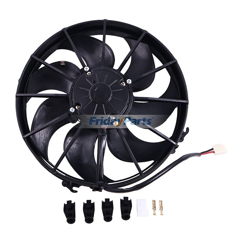 24V Aftermarket Spal VA01-BP90/LL-66A Fan for Engine Excavator Loader Tractor
