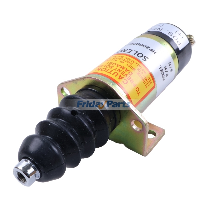 Électrovanne d'arrêt de carburant 24 V pour moteur Cummins 6CT - Remplace Woodward 1502-24C7U1B2S1 SA-4849-24