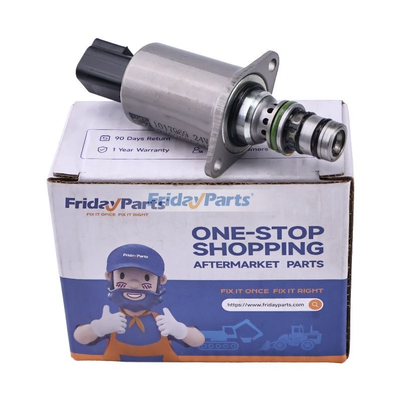 Válvula solenóide 24V 1017969 para escavadeira Sany SY215 SY325 SY335 SY365