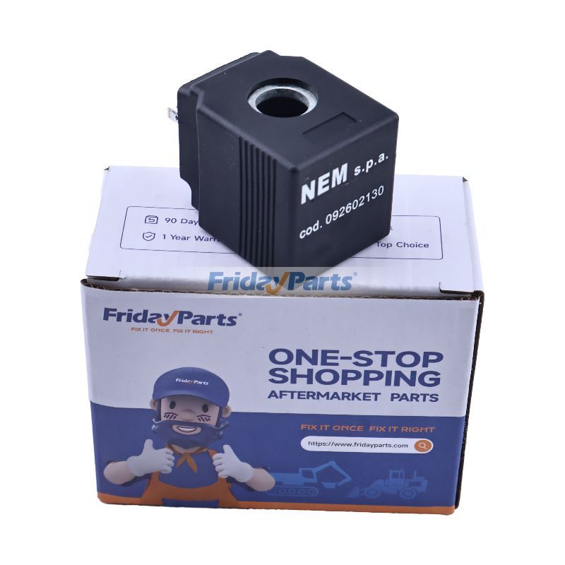 24VDC 18W Aftermarket Brevini M14000002 Solenoid Valve Coil for Excavator Loader Dozer Crane