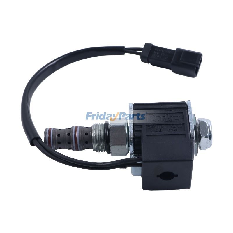 Válvula solenoide de 24 V CC 220-4165 para motor Caterpillar CAT 3054 3054B 3054C 3056 Pavimentadora de asfalto AP-900B BG-240C Compactador vibratorio CP-433E CP-533E